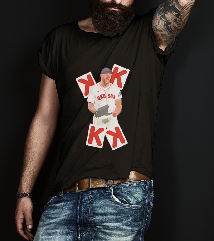 Garrett Crochet Red Sox Strikeout K Cards T-Shirt