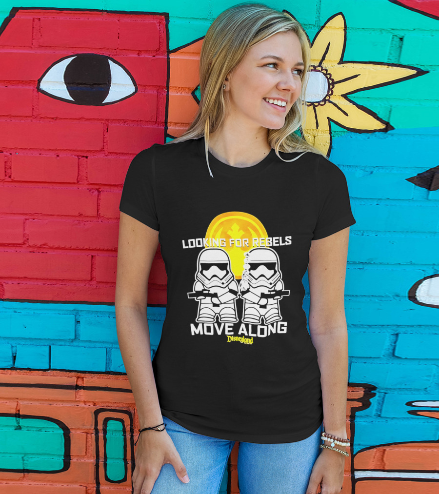 Stormtrooper Search Looking For Rebels Move Along Disneyland T-Shirt