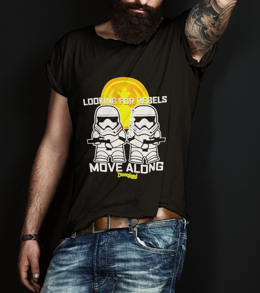 Stormtrooper Search Looking For Rebels Move Along Disneyland T-Shirt