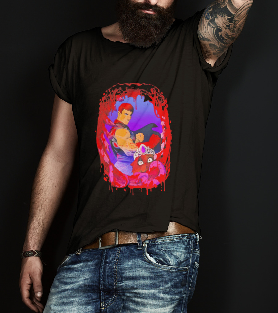 Carl Princess Donut Dungeon Crawler Carl Blood Dripping Frame Fantasy T-Shirt