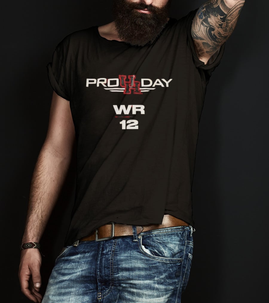 Houston Cougars Pro Day WR 12 T-Shirt