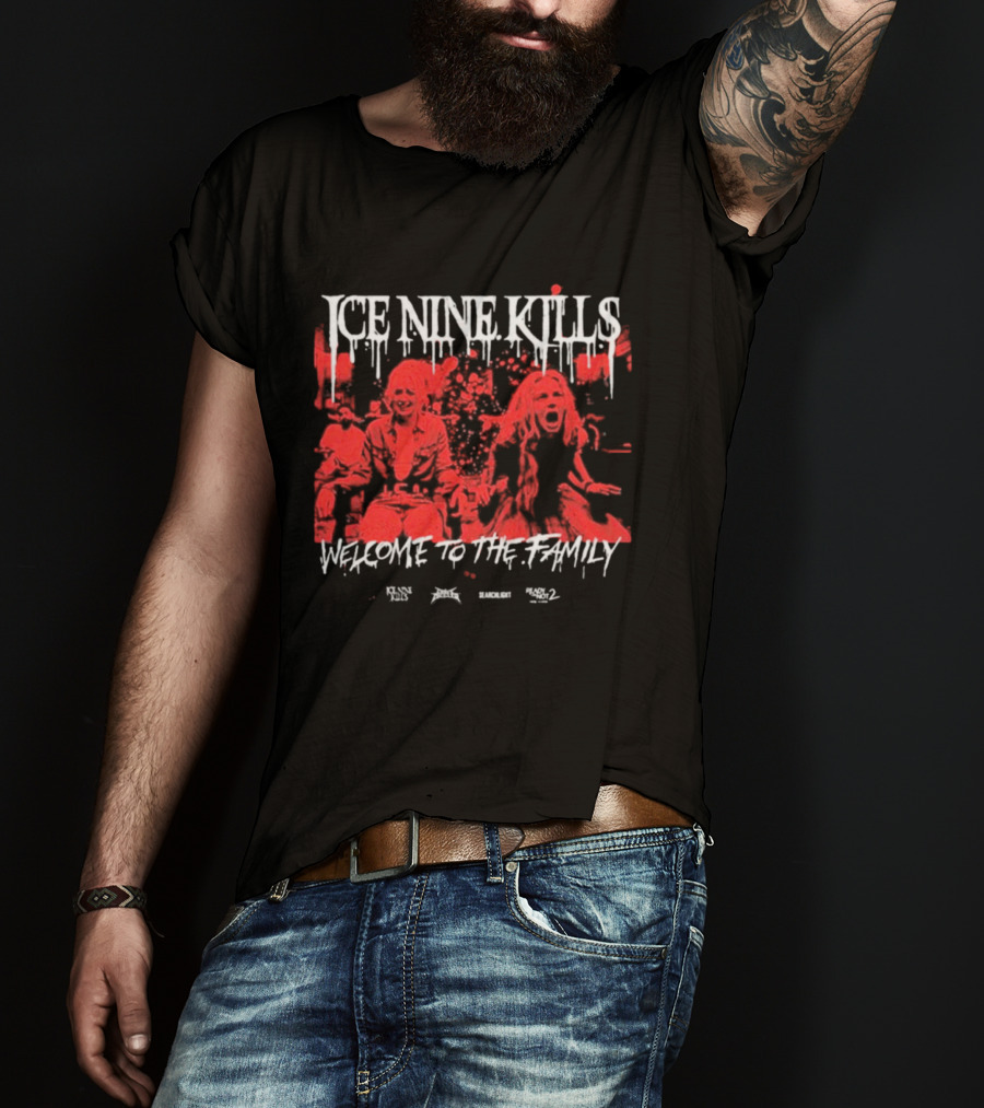 Ice Nine Kills Welcome To The Family Horror Scene T-Shirt
