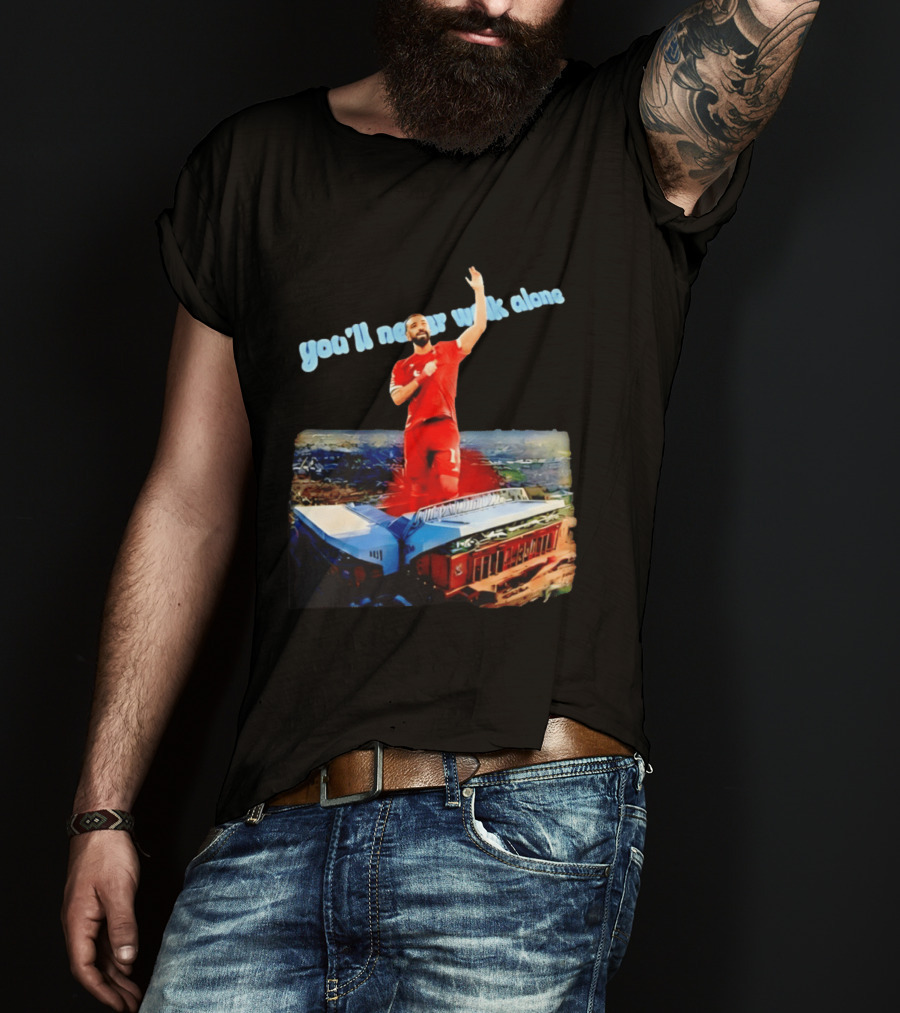 Mohamed Salah You'll Never Walk Alone Liverpool FC Stadium T-Shirt