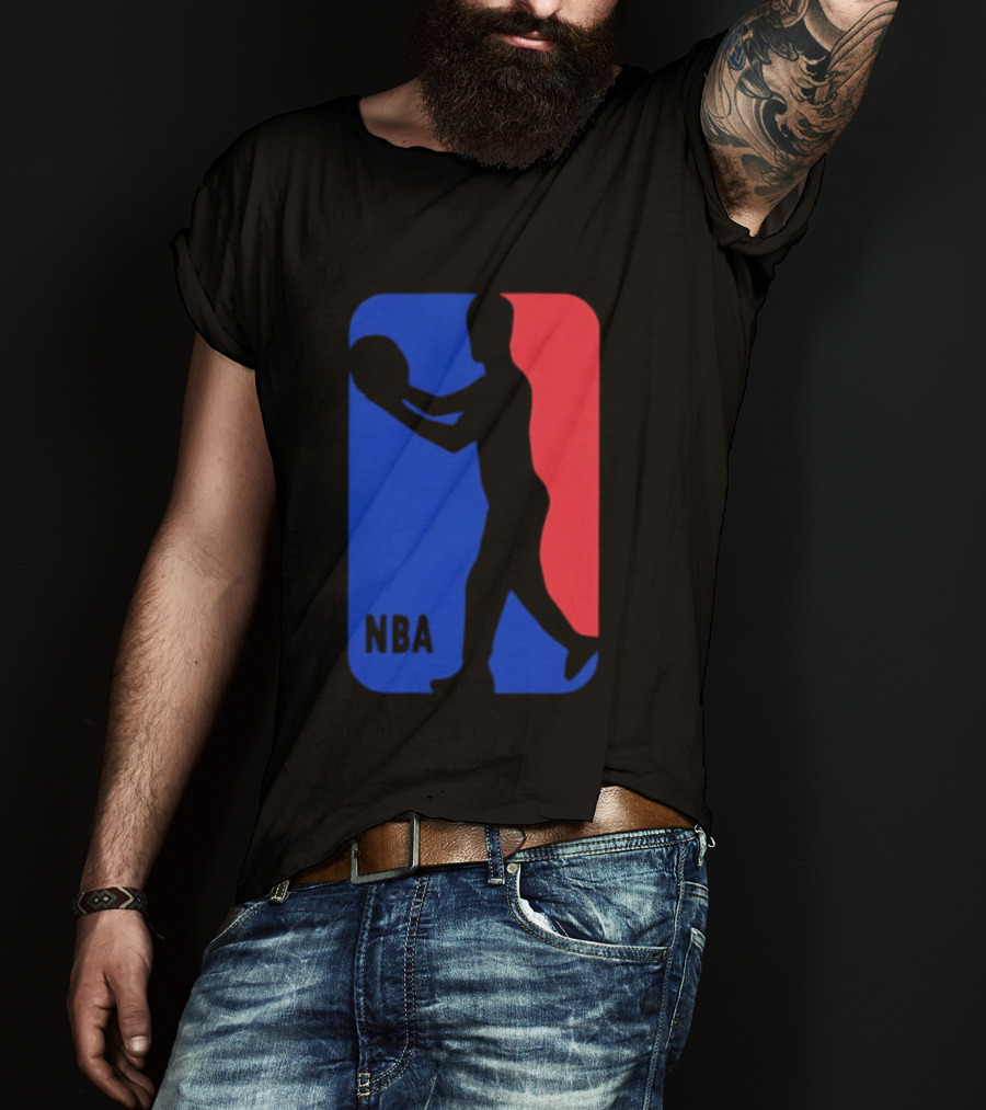 NBA Basketball Player Blue Red T-Shirt