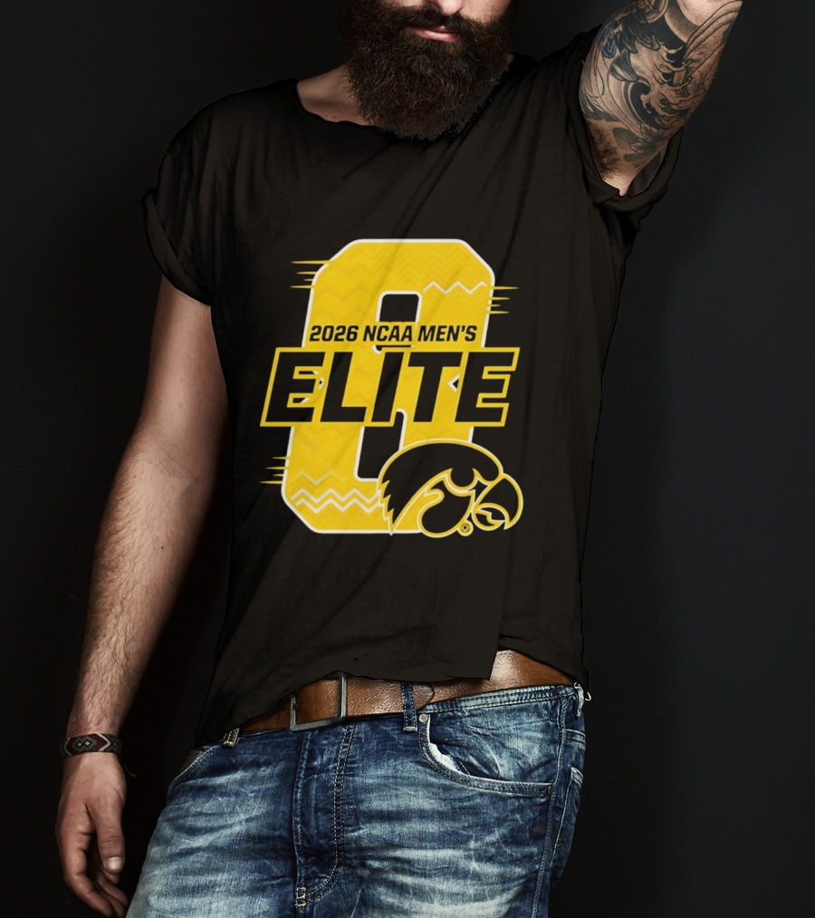 Iowa Hawkeyes 2026 NCAA Men's Elite 8 Basketball T-Shirt