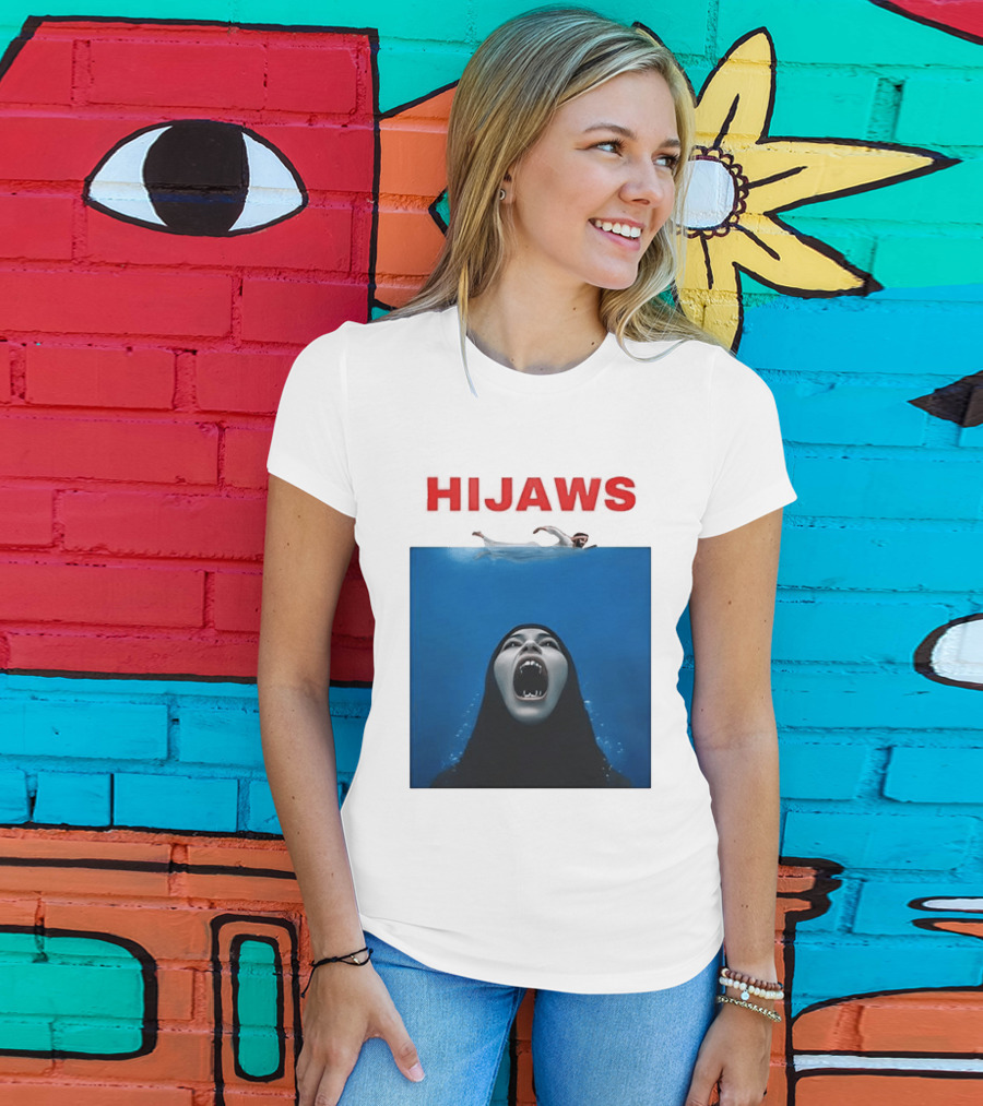 Hijaws Parody Jaws Movie T-Shirt