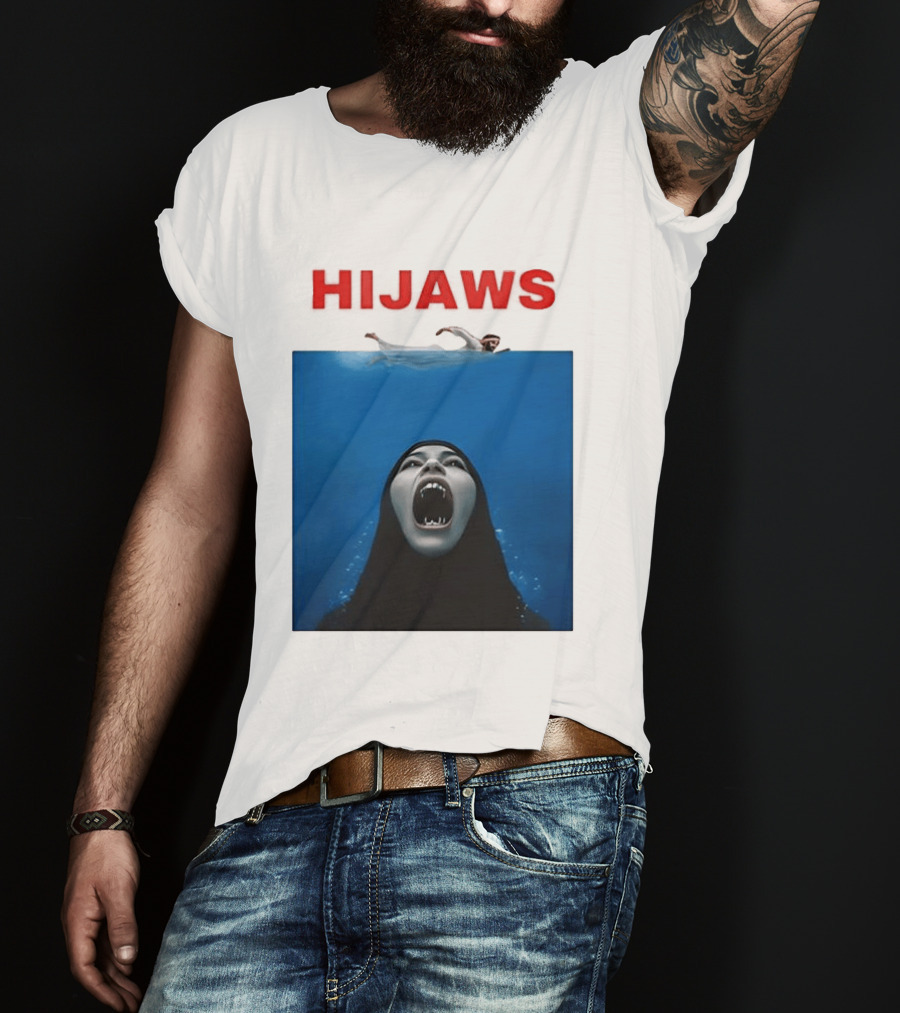 Hijaws Parody Jaws Movie T-Shirt