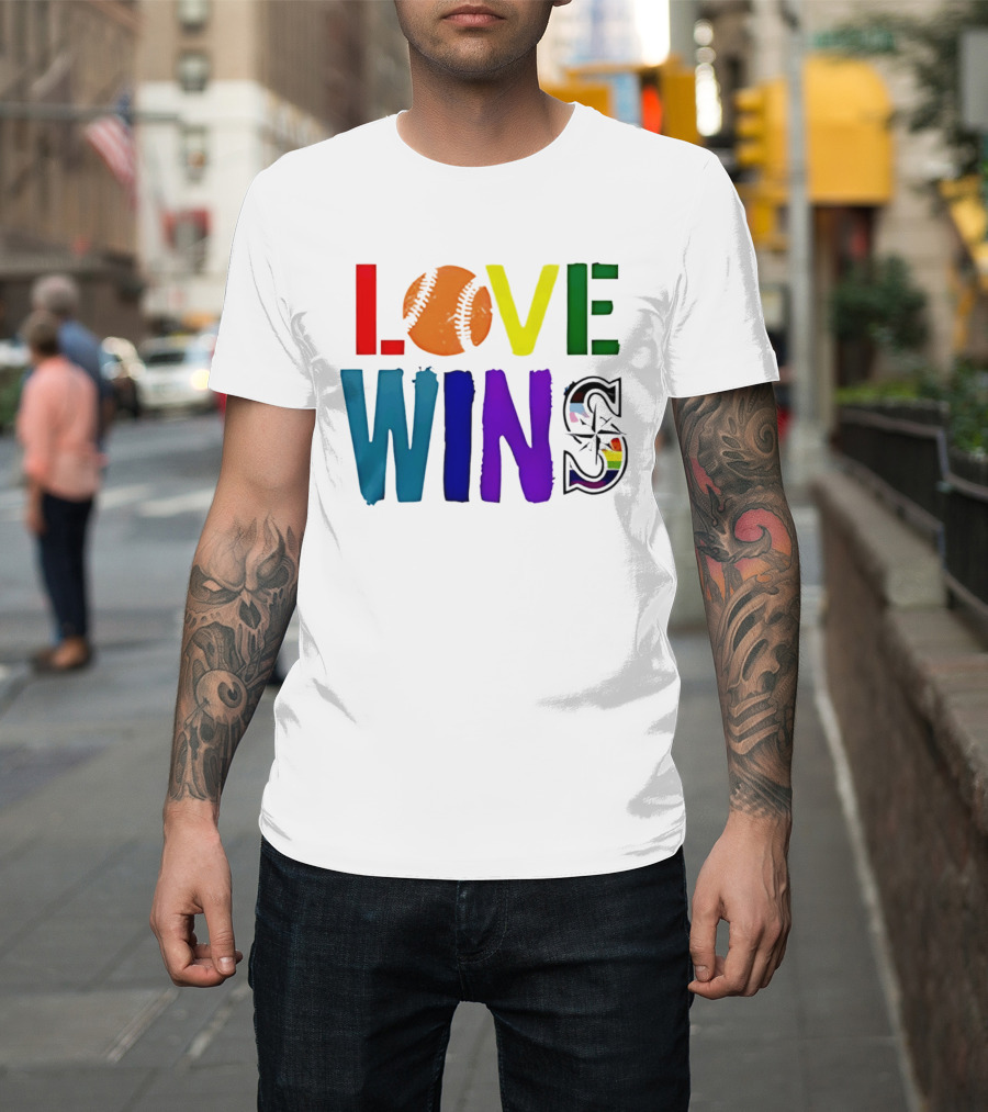 Seattle Mariners Love Wins Spirit Day 2026 T-Shirt