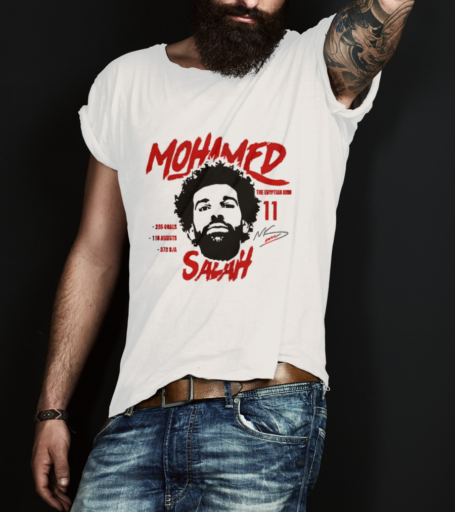 Liverpool Mohamed Salah Legend Number 11 King Of Goals T-Shirt