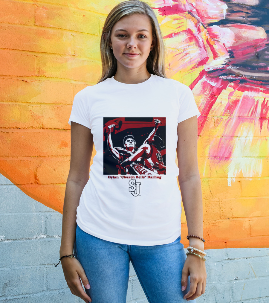 St John's Red Storm NCAA Basketball Dylan "Church Bells" Darling SJU T-Shirt