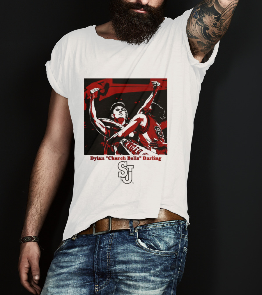 St John's Red Storm NCAA Basketball Dylan "Church Bells" Darling SJU T-Shirt