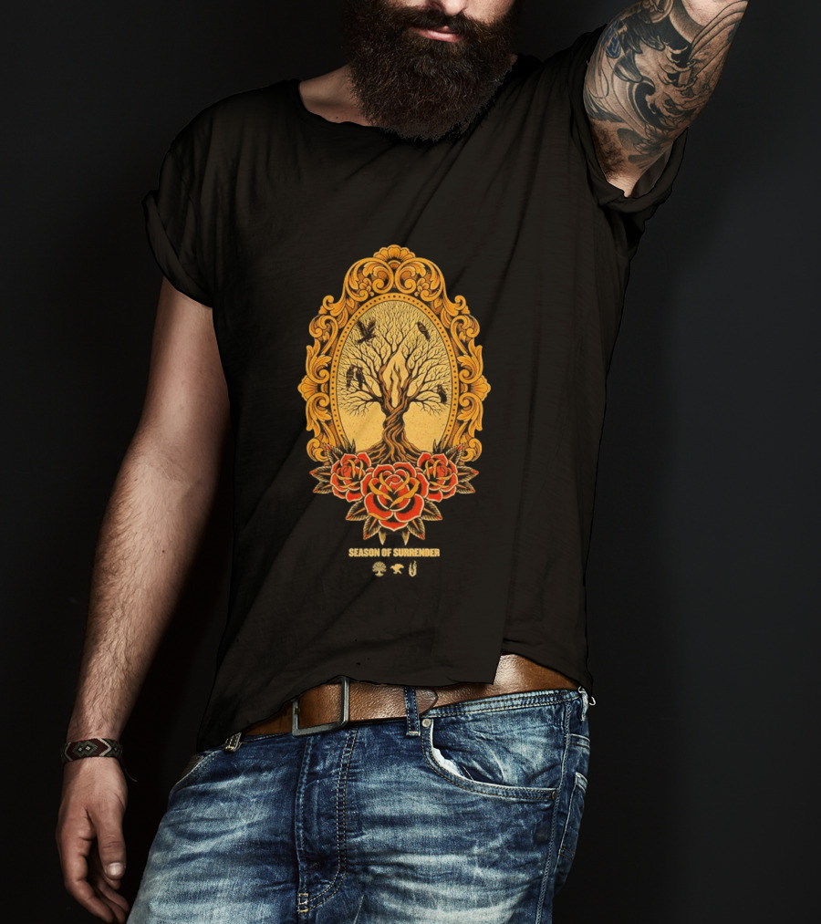 August Burns Red 2026 Season Of Surrender Tree Roses Ravens T-Shirt