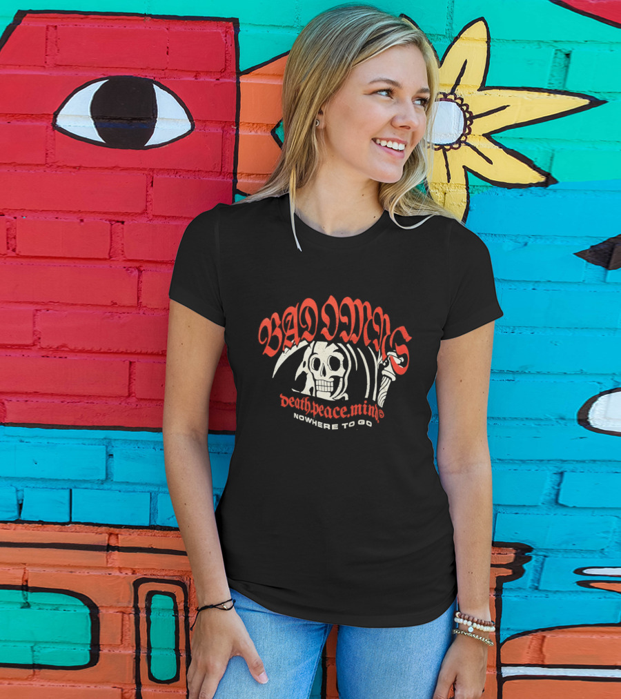 Bad Omens The Death Of Peace Of Mind Nowhere To Go Skull Reaper T-Shirt