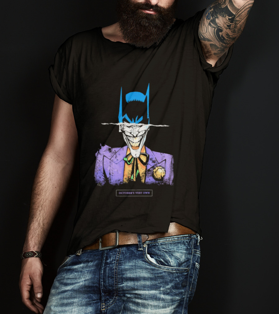 OVO Owl Batman Joker Split Collaboration T-Shirt