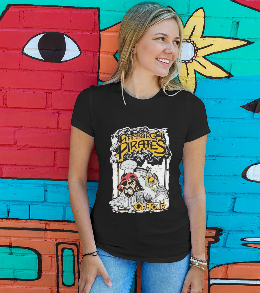 Pittsburgh Pirates P412 On Tour Pirate And Parrot Train T-Shirt