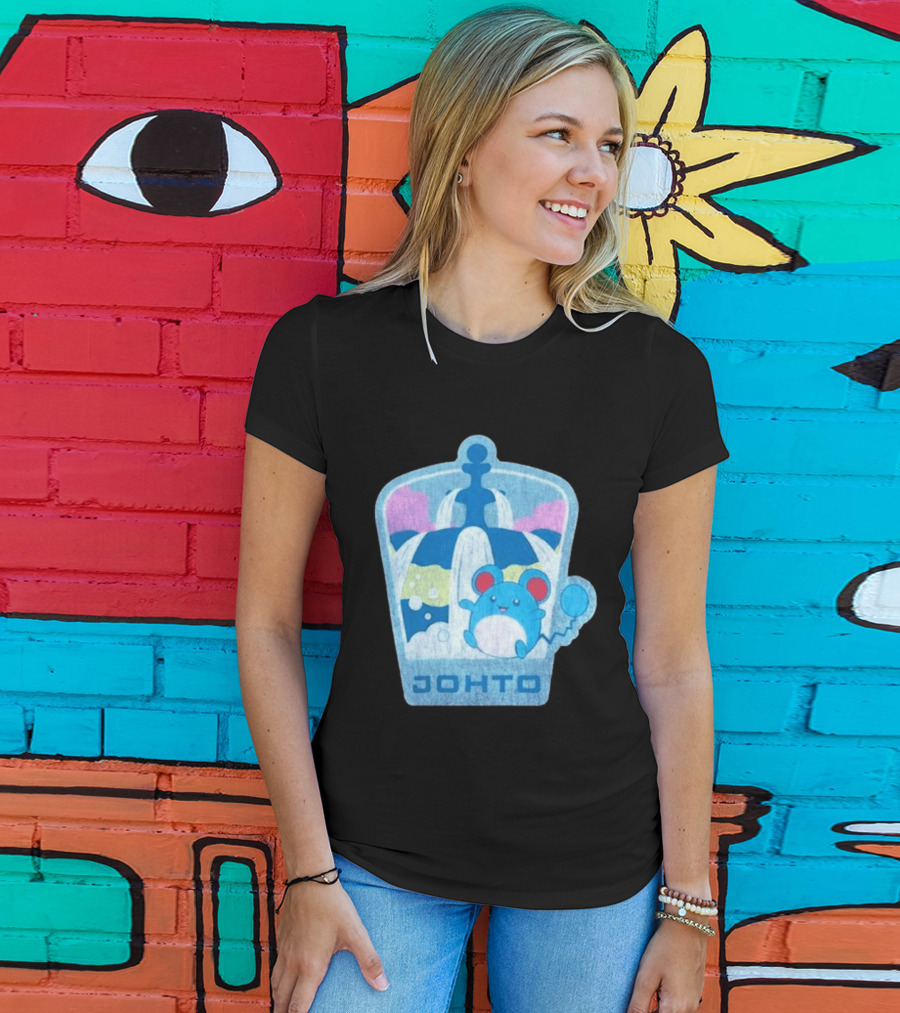 Johto Marill Fountain Explore Pokémon T-Shirt