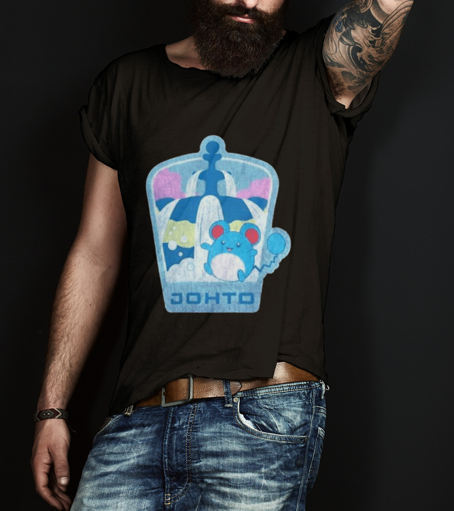 Johto Marill Fountain Explore Pokémon T-Shirt