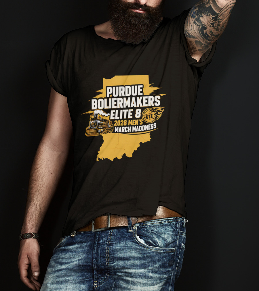 Purdue Boilermakers 2026 Men's March Madness Elite 8 VII T-Shirt