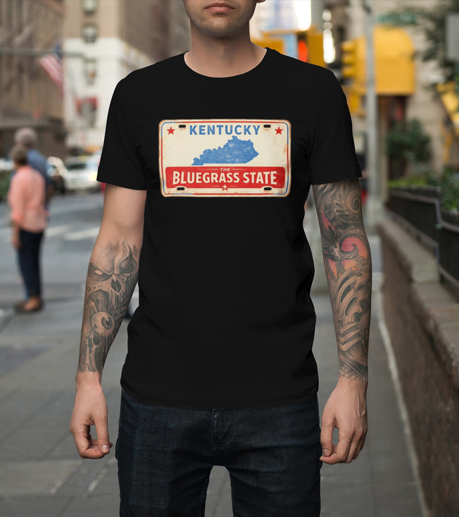 Kentucky License Plate The Bluegrass State T-Shirt