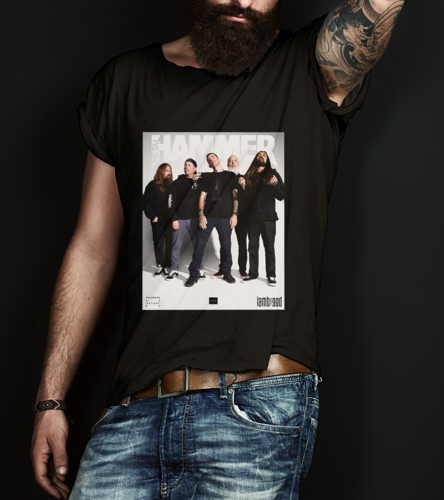Metal Hammer Cover Featuring Lamb Of God Editorial Band Photo T-Shirt