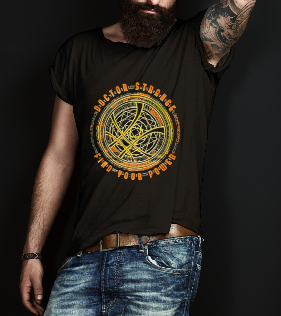 Doctor Strange Find Your Power Mandala Magic Circle T-Shirt