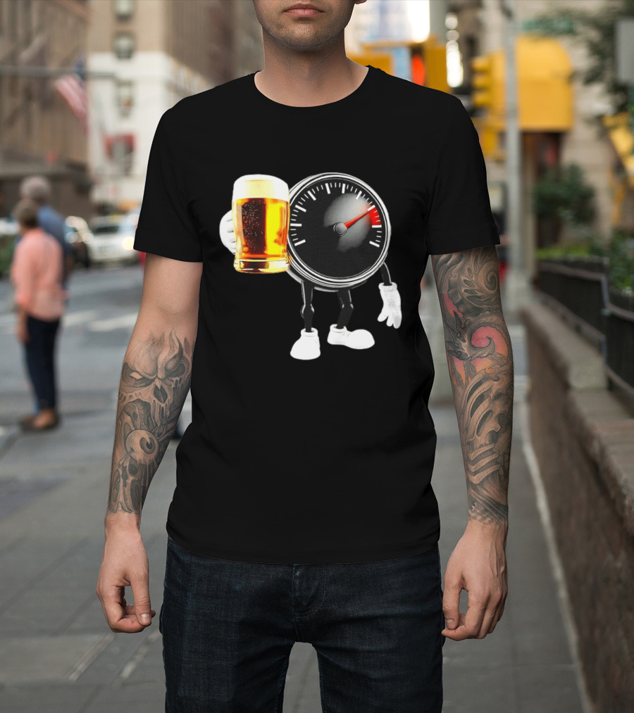 Speedometer Beer Do Not Drink Alcohol When Driving Awareness T-Shirt