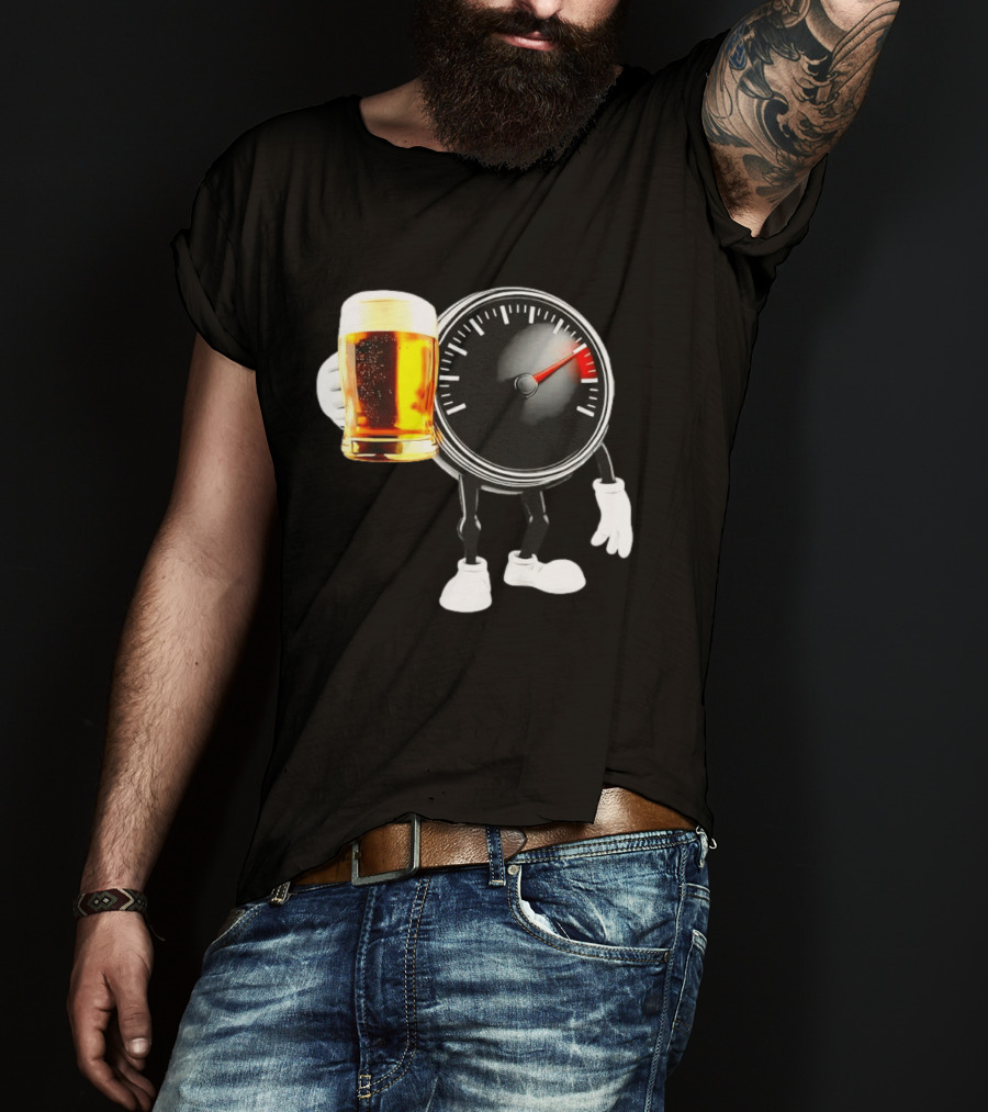 Speedometer Beer Do Not Drink Alcohol When Driving Awareness T-Shirt
