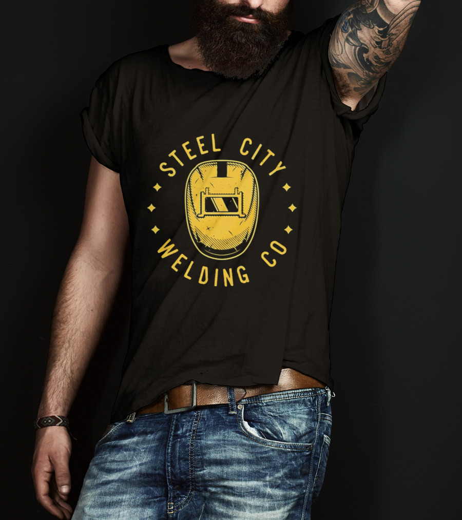 Steel City Welding Co Vintage Helmet T-Shirt