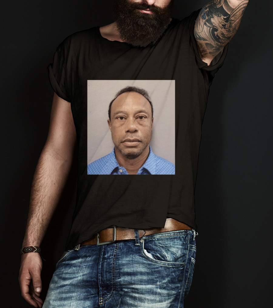 Tiger Woods Shot Released DUI Arrest Photo T-Shirt