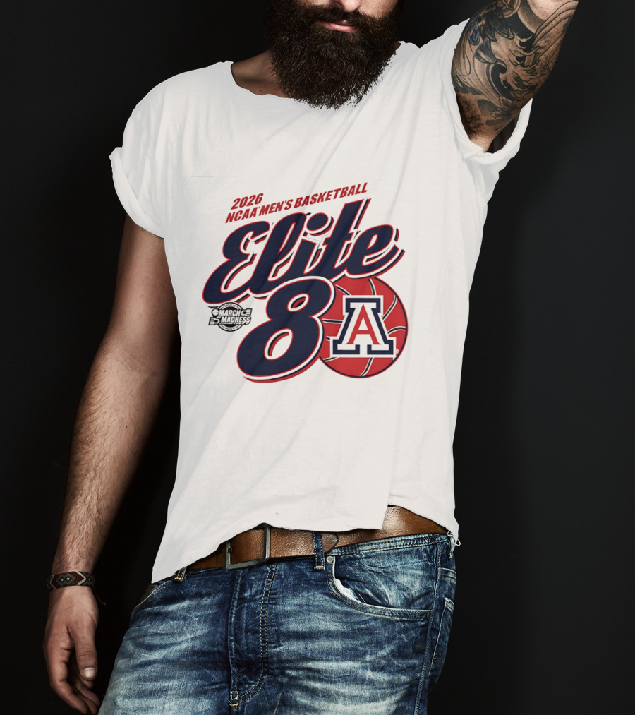 2026 Arizona Wildcats NCAA Men's Basketball Elite 8 March Madness T-Shirt