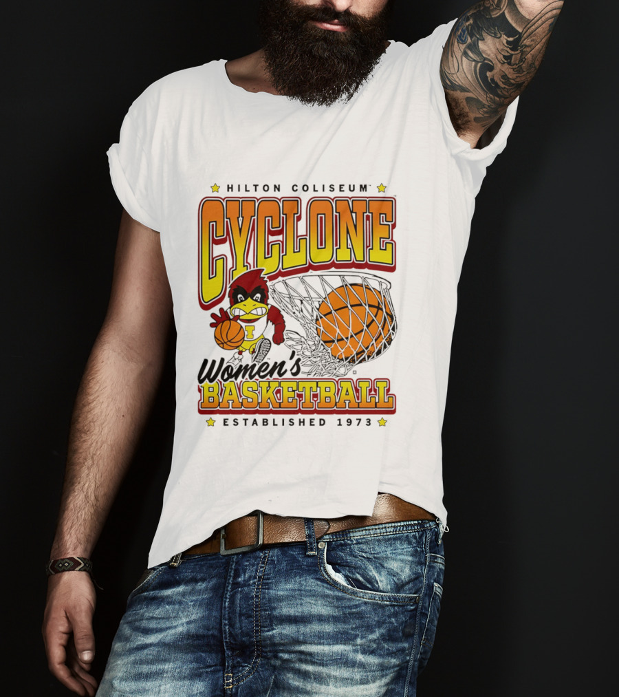 Hilton Coliseum Cyclone Women's Basketball Established 1973 T-Shirt