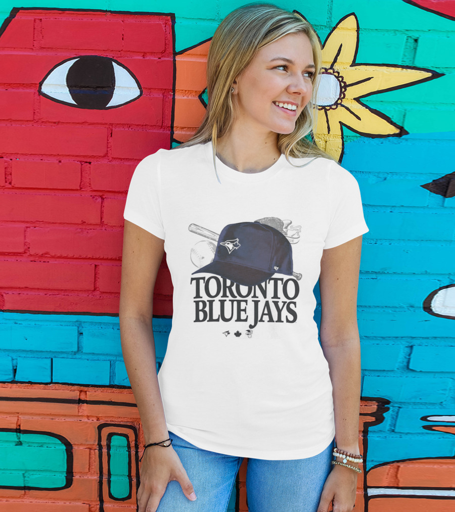 Toronto Blue Jays Official Baseball Hat Iconic Team Sports Merchandise T-Shirt