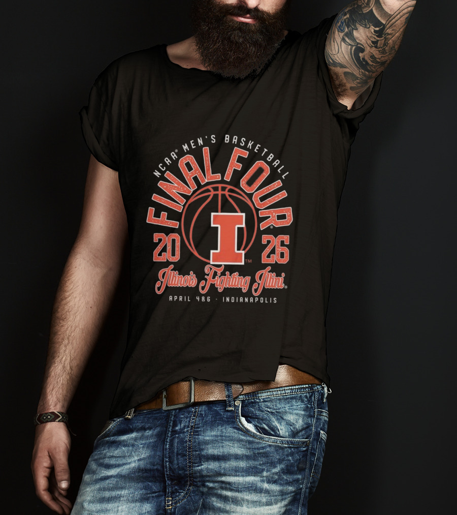 NCAA Men's Basketball Final Four 2026 Illinois Fighting Illini April 4 6 Indianapolis T-Shirt