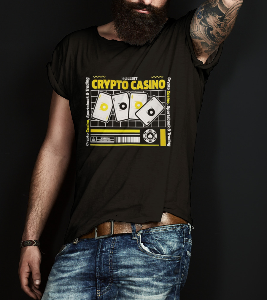 Rollbit Crypto Casino Sportsbook And Trading Playing Cards Digital Tokens T-Shirt