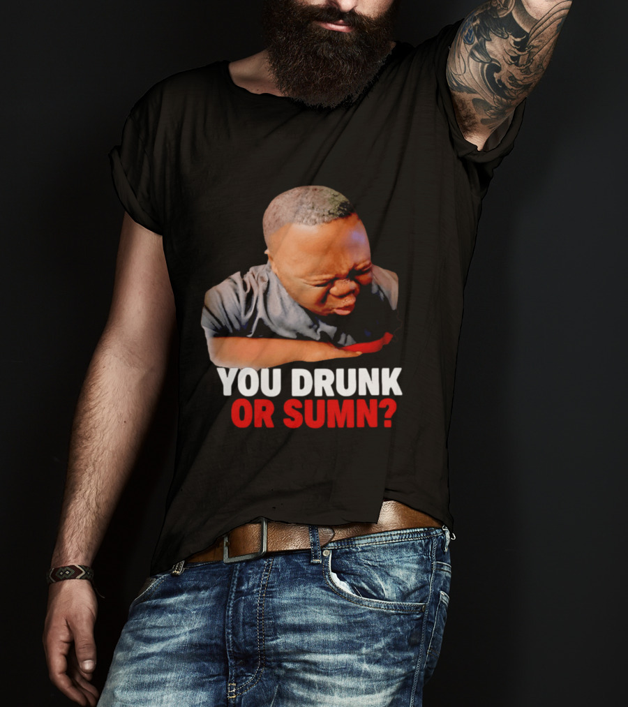 You Drunk Or Sumn Meme DJ Cece Viral Expression T-Shirt