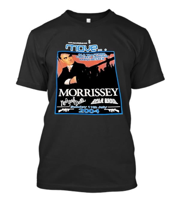 Move Festival Morrissey Old Trafford Cricket Ground Manchester New York Dolls Beta Band 11 July 2004 T-Shirt