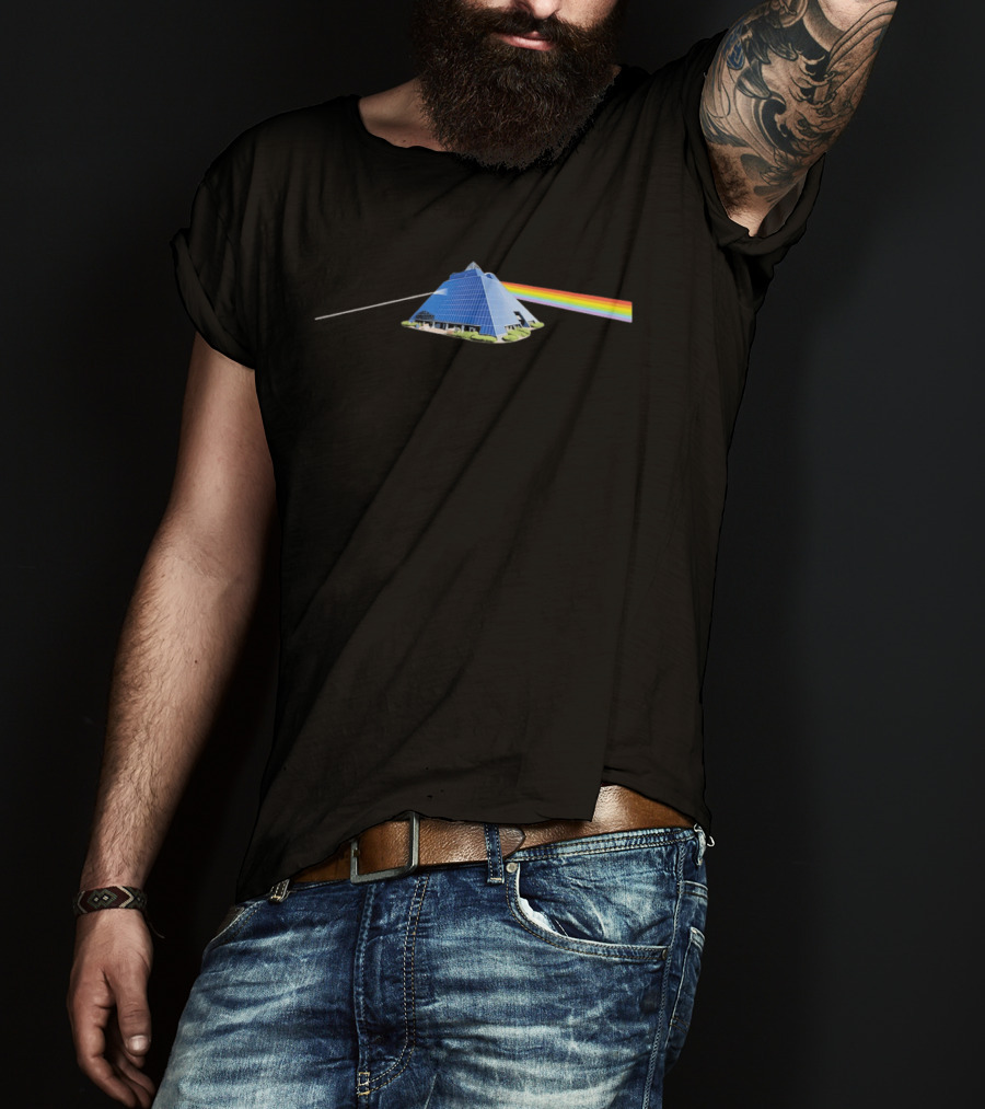 The Dark Side Of The Pyramid Prism Rainbow T-Shirt