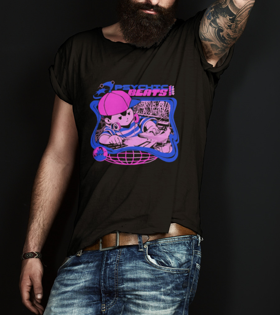 Ness EarthBound Psychic Beats Retro Gaming T-Shirt
