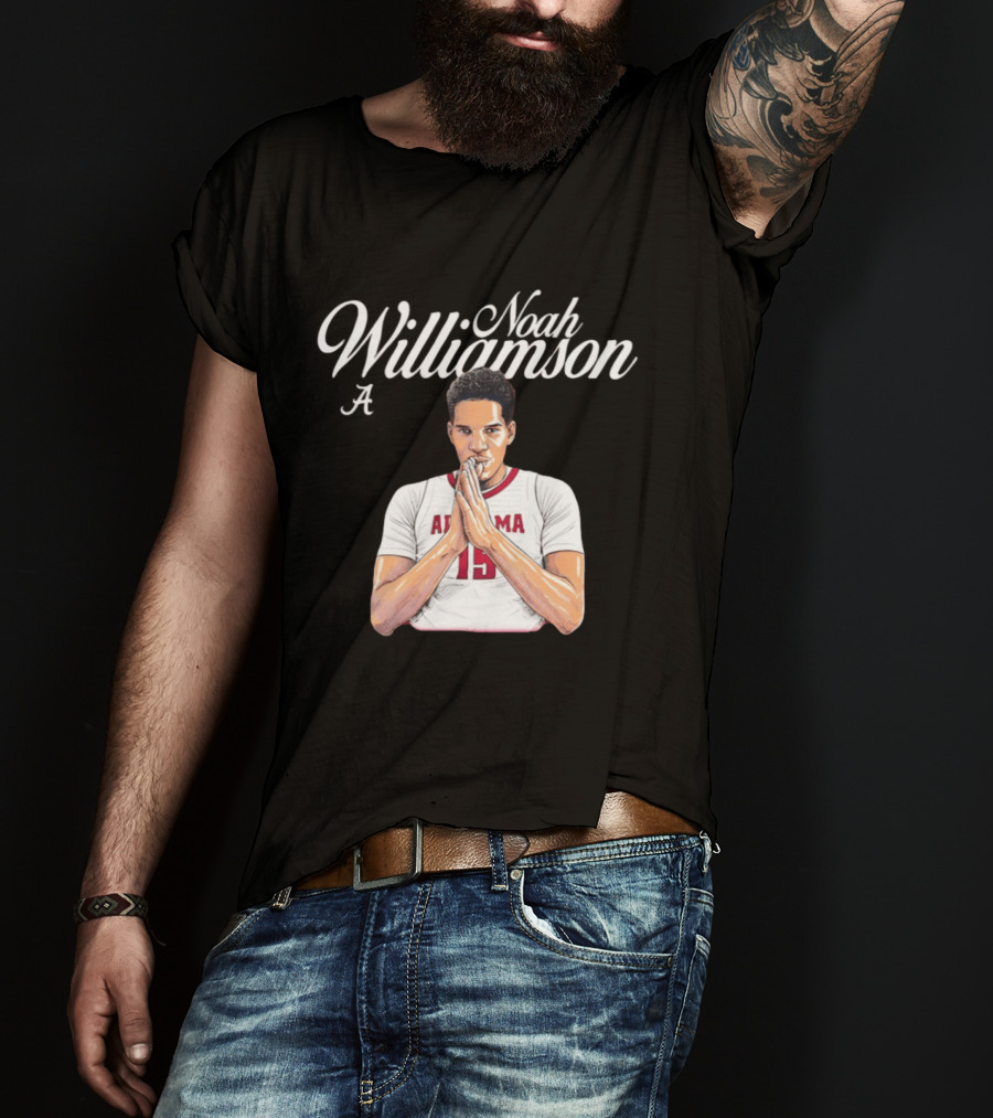 Noah Williamson Alabama 15 Crimson Tide NCAA Basketball Celebration T-Shirt