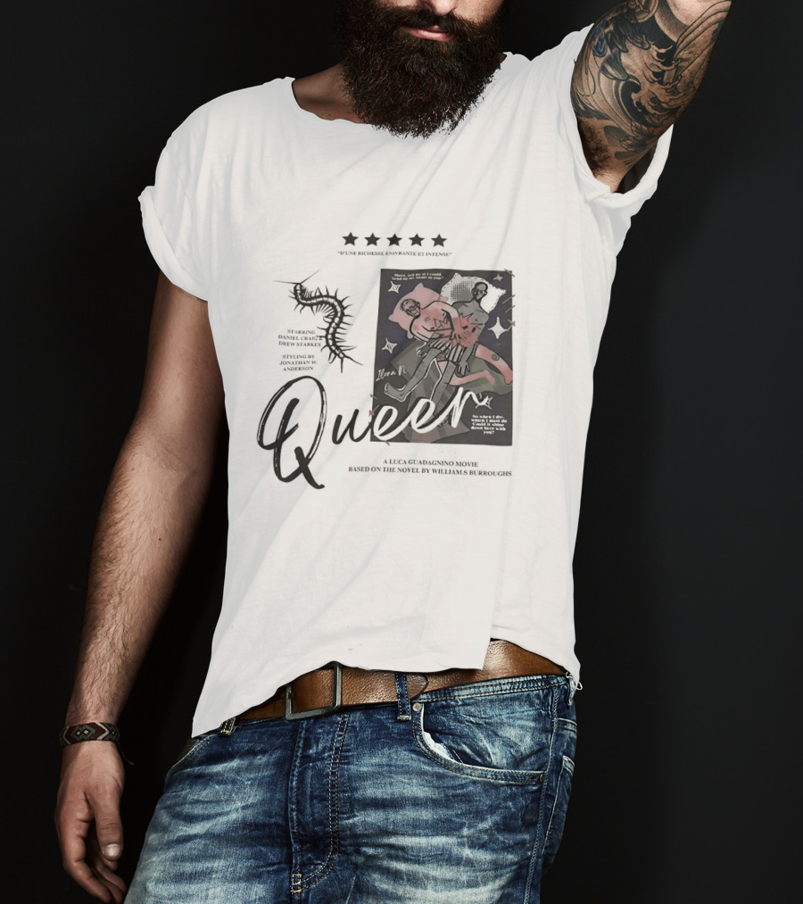 Queer D'une Richesse Enivrante Et Intense Luca Guadagnino Movie Based On Novel By Williams Burroughs T-Shirt