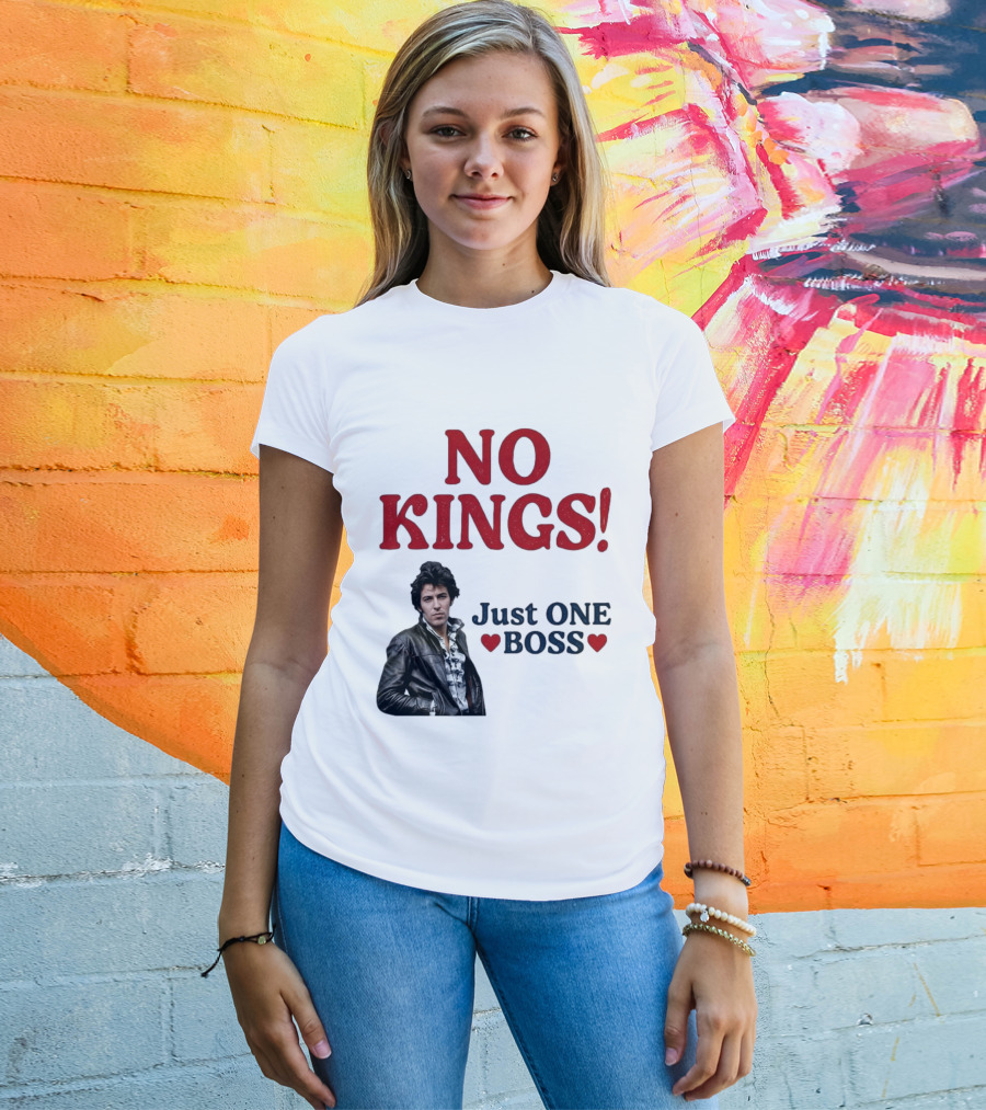 No Kings Just One Boss Leather Jacket T-Shirt