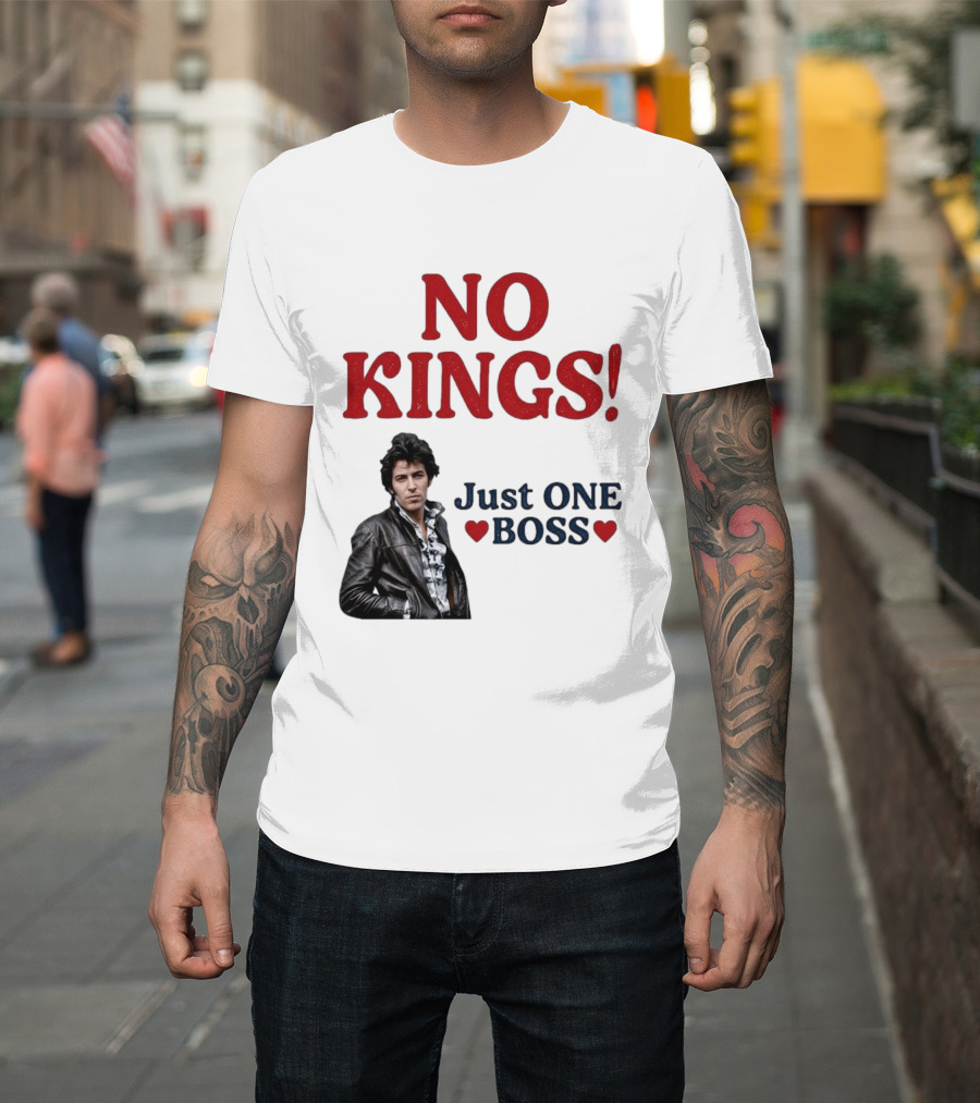 No Kings Just One Boss Leather Jacket T-Shirt