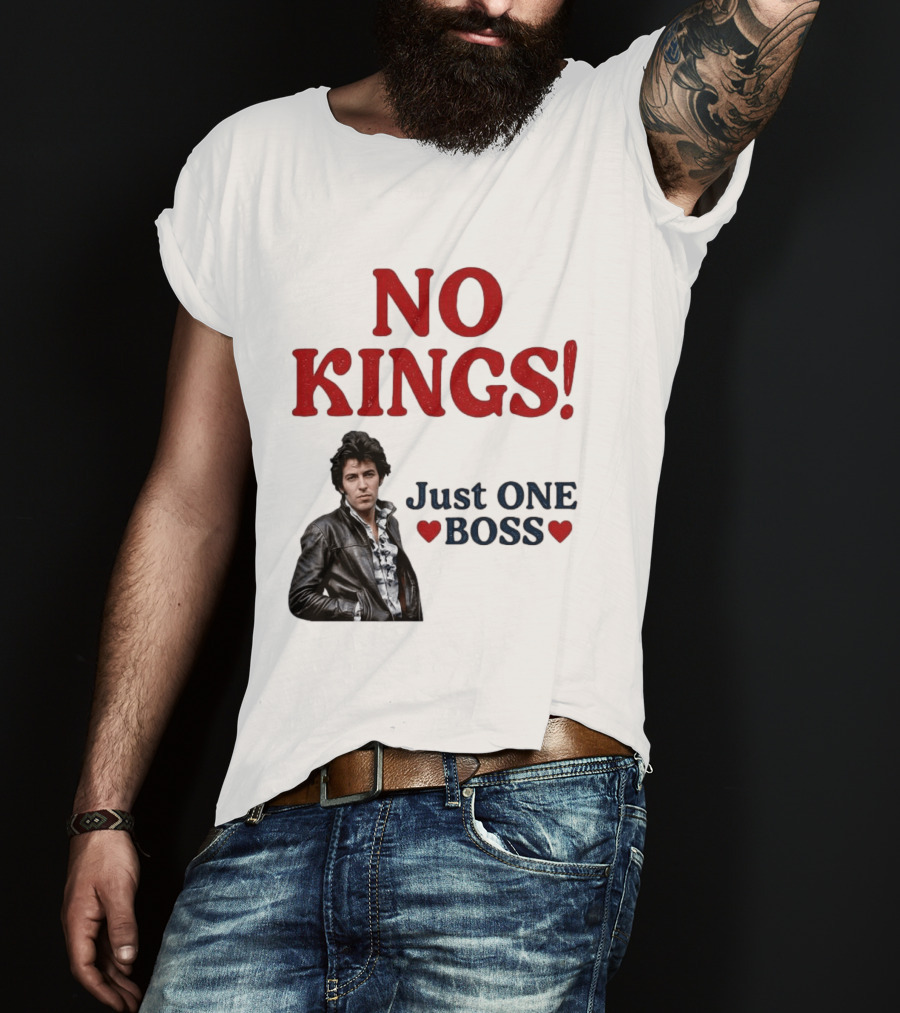 No Kings Just One Boss Leather Jacket T-Shirt