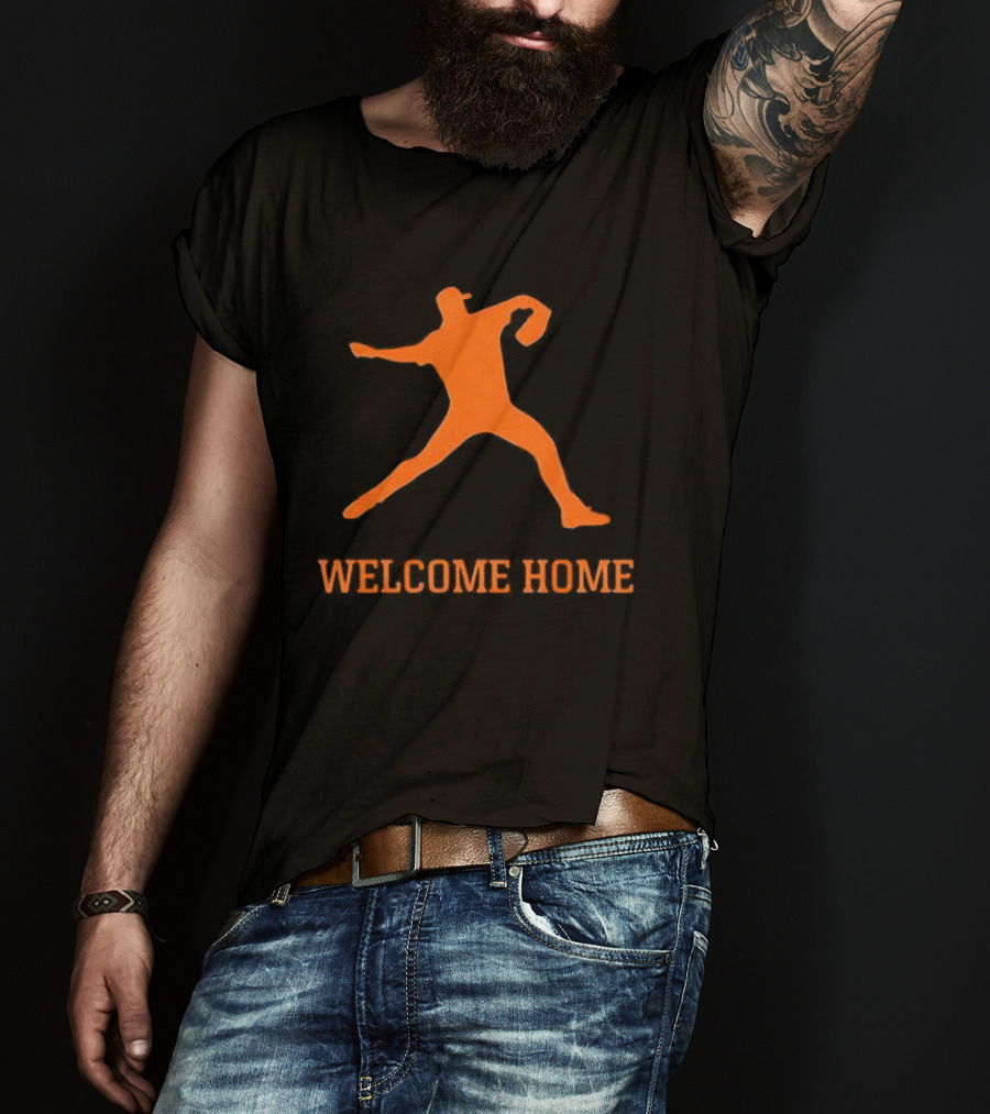 Justin Verlander Detroit Tigers Welcome Home 35 T-Shirt