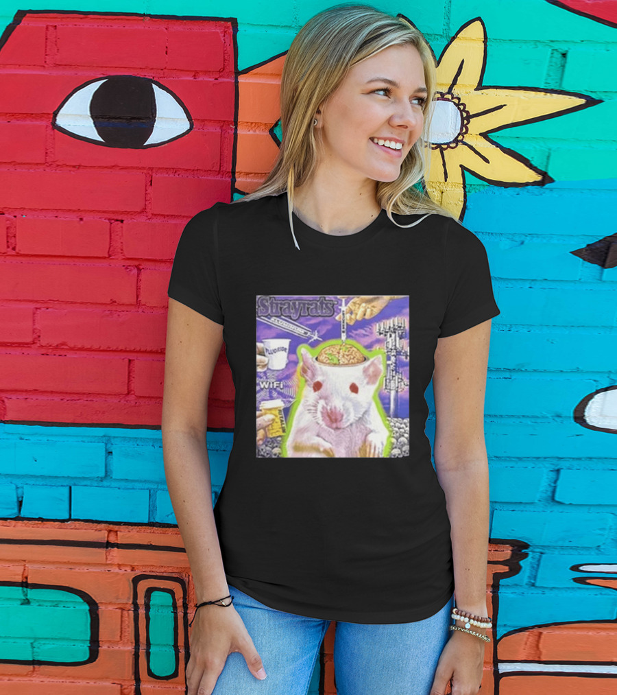 Stray Rats Lab Rat WiFi Fluoride Syringe Brain Injection T-Shirt