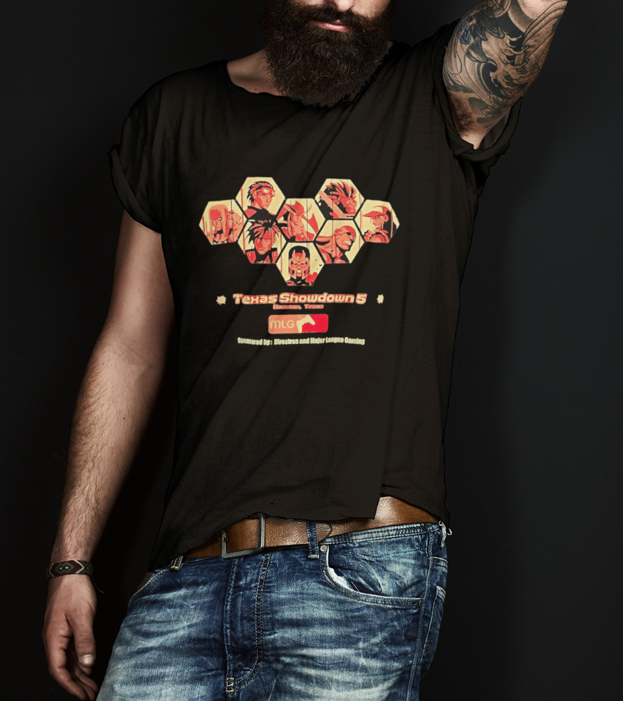 Texas Showdown 5 Houston Texas MLG Fighting Game Tournament Characters T-Shirt