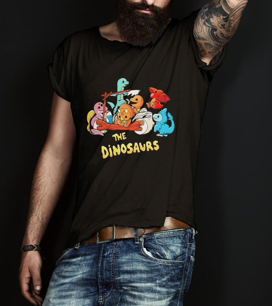 The Dinosaurs X The Flintstones Cartoon T-Shirt