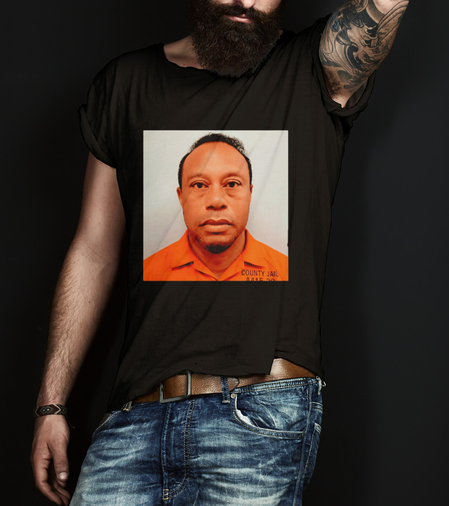 Tiger Woods 2026 County Jail 4415 29 Shot Edit T-Shirt