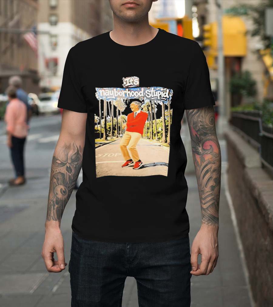 Mister Rogers Primitive Skateboarding It's Nayborhood Stupid T-Shirt