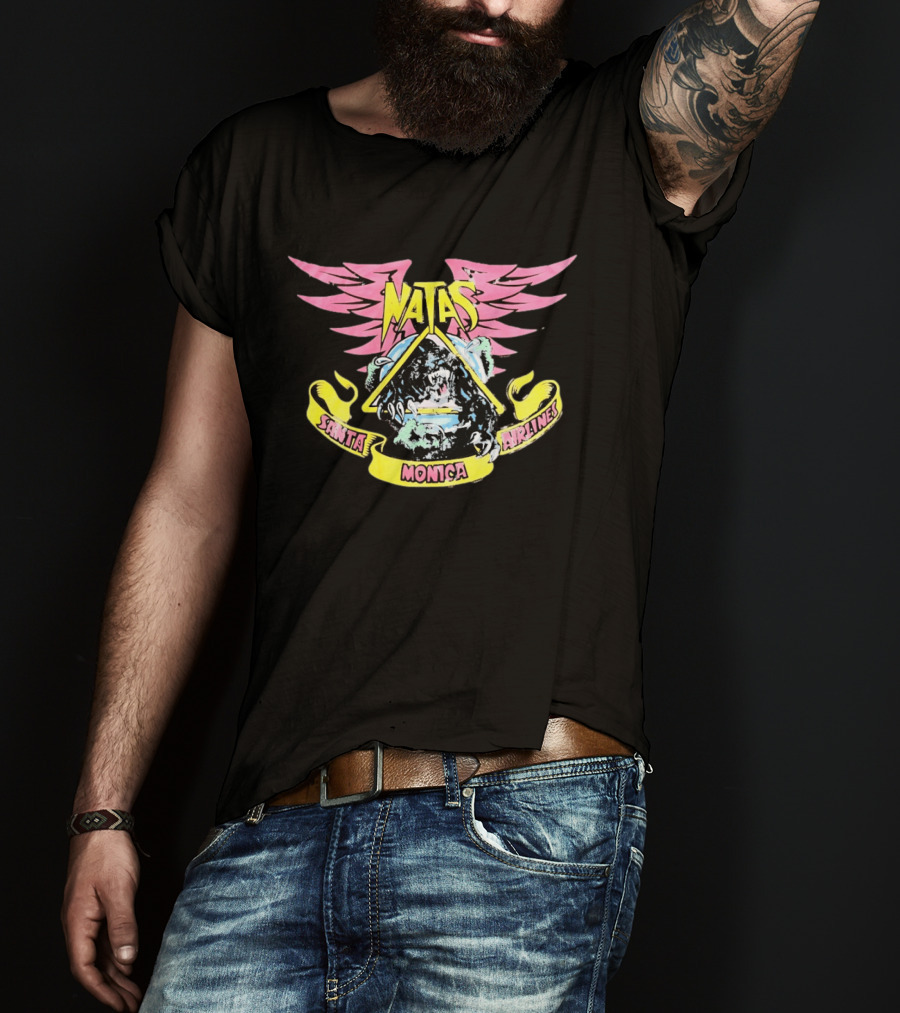 Natas Panther Santa Monica Airlines Vintage Skateboard T-Shirt